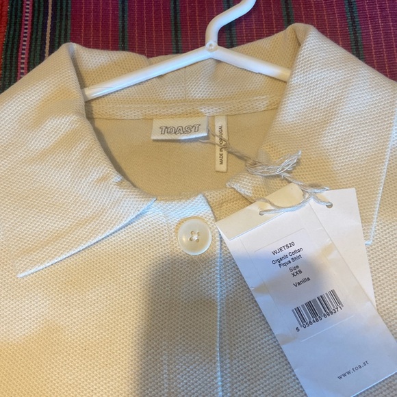 BRAND NEW Organic cotton pique shirt - Picture 2 of 8